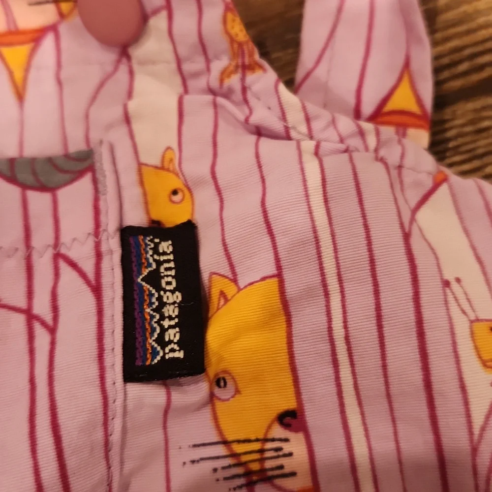 Patagonia Infant Purple Cat Print Dress